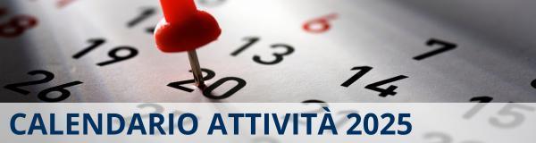 Calendario attività 2025