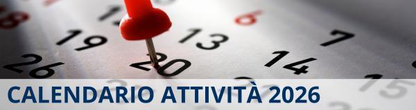 Calendario attività 2026
